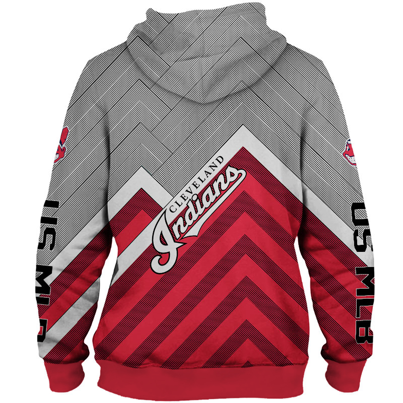 Cleveland Indians Hoodie 3D cheap baseball Sweatshirt for fan MLB