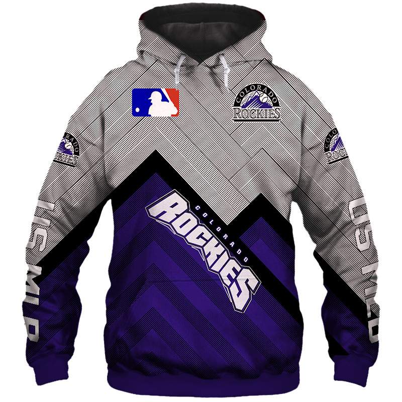 Colorado Rockies hoodie 3D cheap baseball Sweatshirt for fan MLB