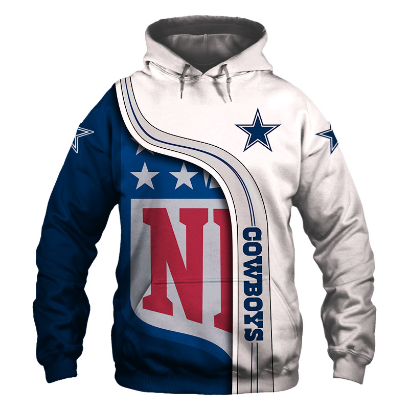 Dallas Cowboys 3D Hoodie Pullover Sweatshirt NFL for fans