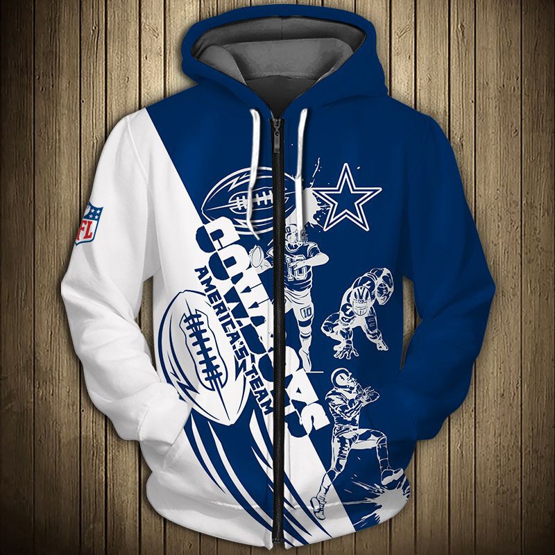 Dallas Cowboys Hoodie 3D Cartoon player cute Sweatshirt
