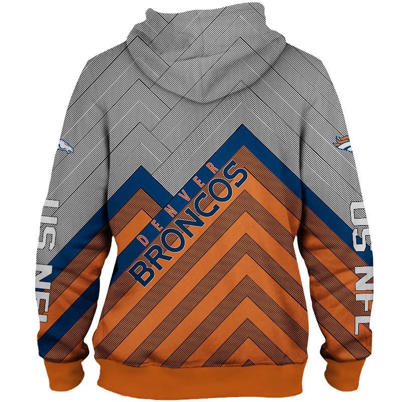 Denver Broncos Hoodie 3D cheap Long Sweatshirt Pullover size S-5XL