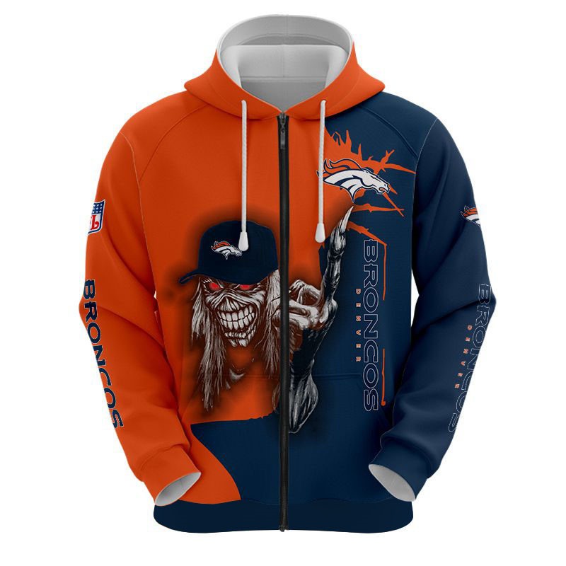 Denver Broncos Hoodie ultra death graphic gift for Halloween