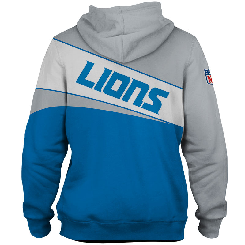Detroit Lions Hoodie 3D Long Sleeve Pullover new season