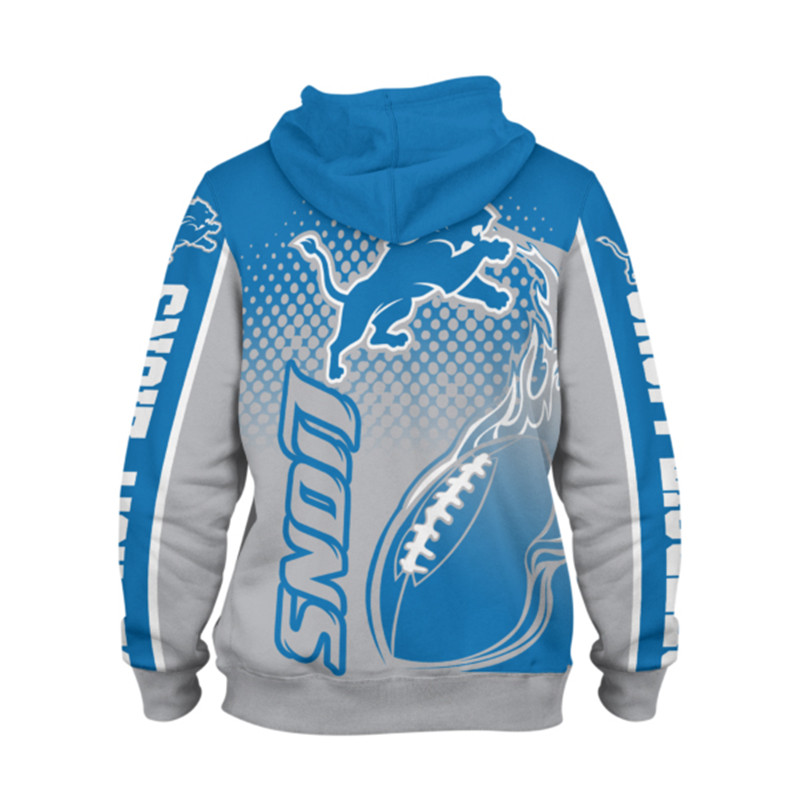 Detroit Lions Hoodies Cute Flame Balls graphic gift for men