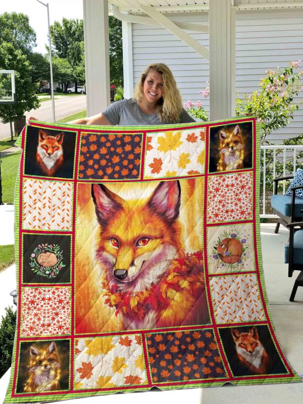 Dog Fox Printed Blanket