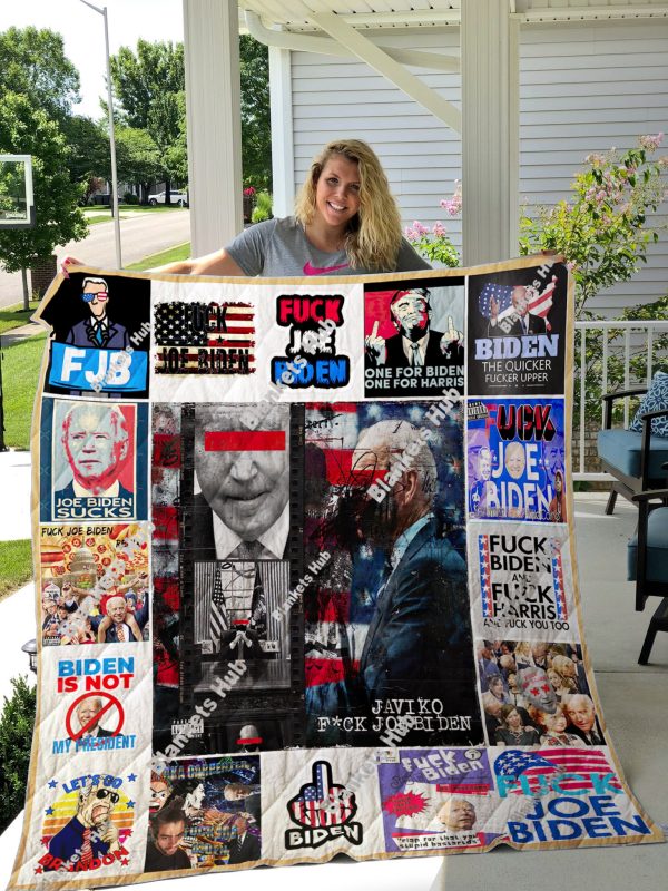 Fuck Joe Biden – Not My President Quilt Blanket