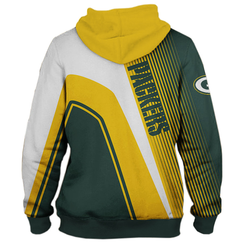 Green Bay Packers 3D Zip Hoodie cheap Sweatshirt Pullover NFL