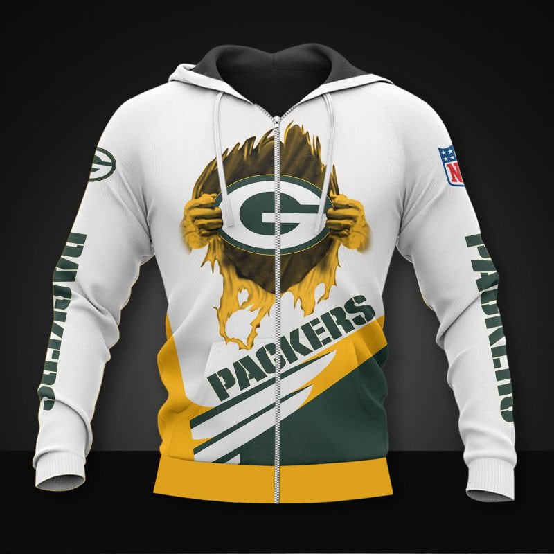 Green Bay Packers Hoodie cool graphic gift for men
