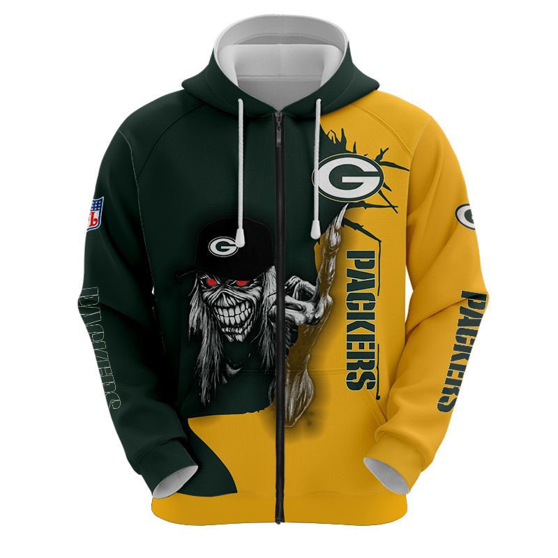 Green Bay Packers Hoodie ultra death graphic gift for Halloween