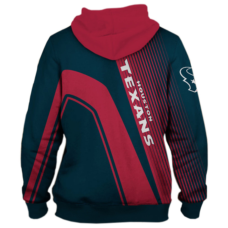 Houston Texans 3D Zip Hoodie cheap Sweatshirt Pullover NFL