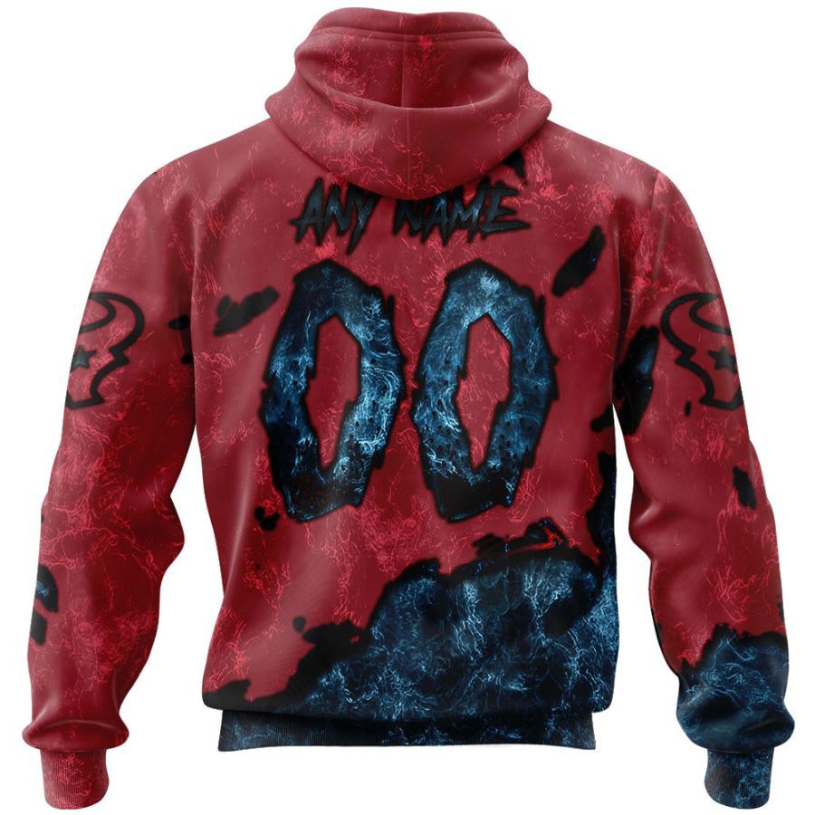 Houston Texans Hoodie 3D devil eyes gift for fans