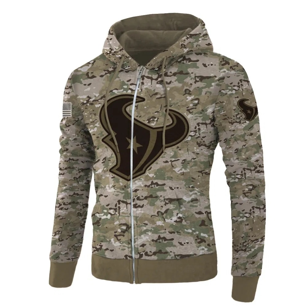 Houston Texans Hoodie Army graphic Sweatshirt Pullover gift for fans