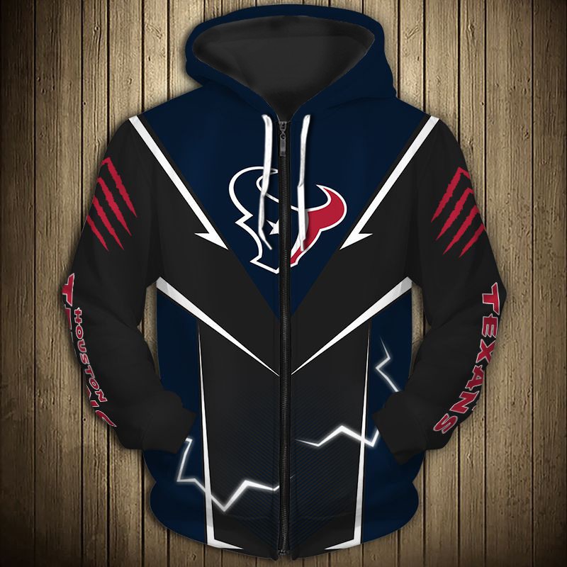 Houston Texans Hoodie lightning graphic gift for men