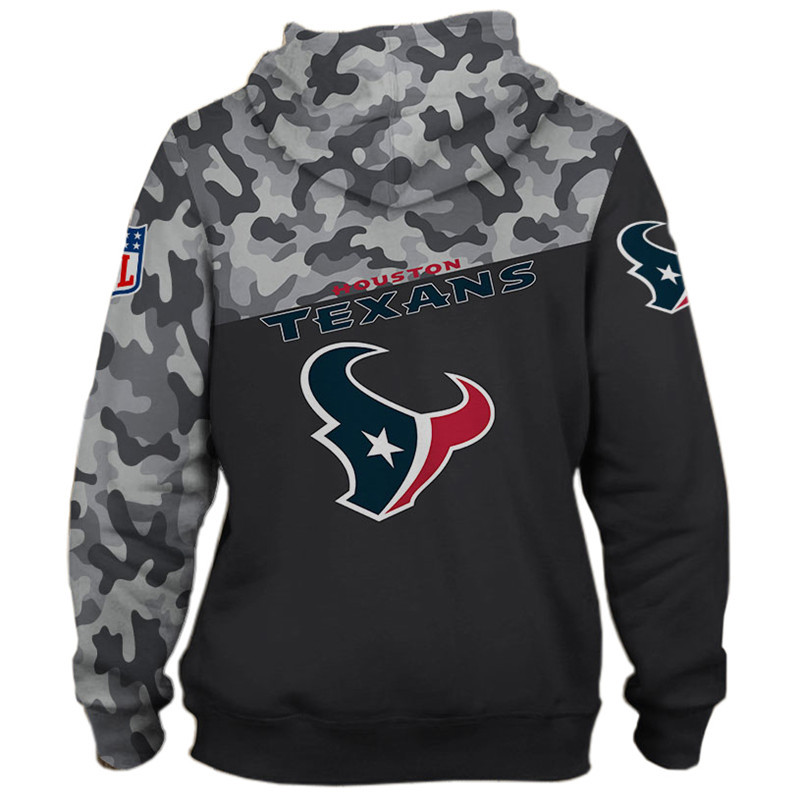 Houston Texans Military Hoodies 3D Sweatshirt Long Sleeve New Season