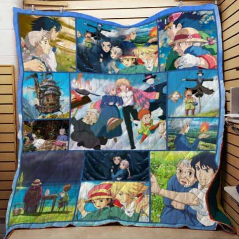 Howls Moving Castle Customize Quilt Blanket