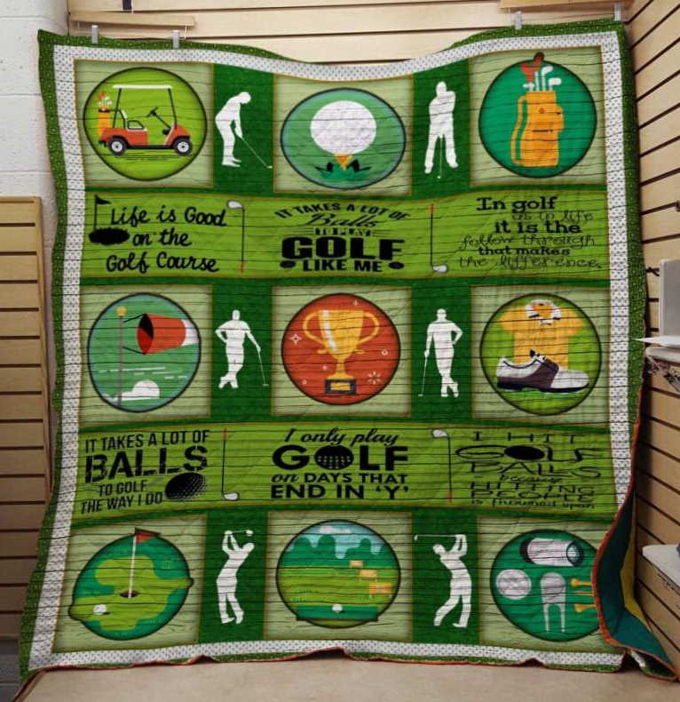 I Only Play Golf On Day That End 3D Customized Quilt Blanket