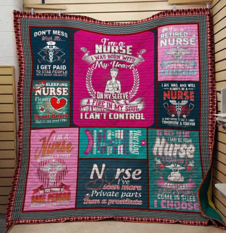 I_Mretiread Nurse 3D Customized Quilt Blanket