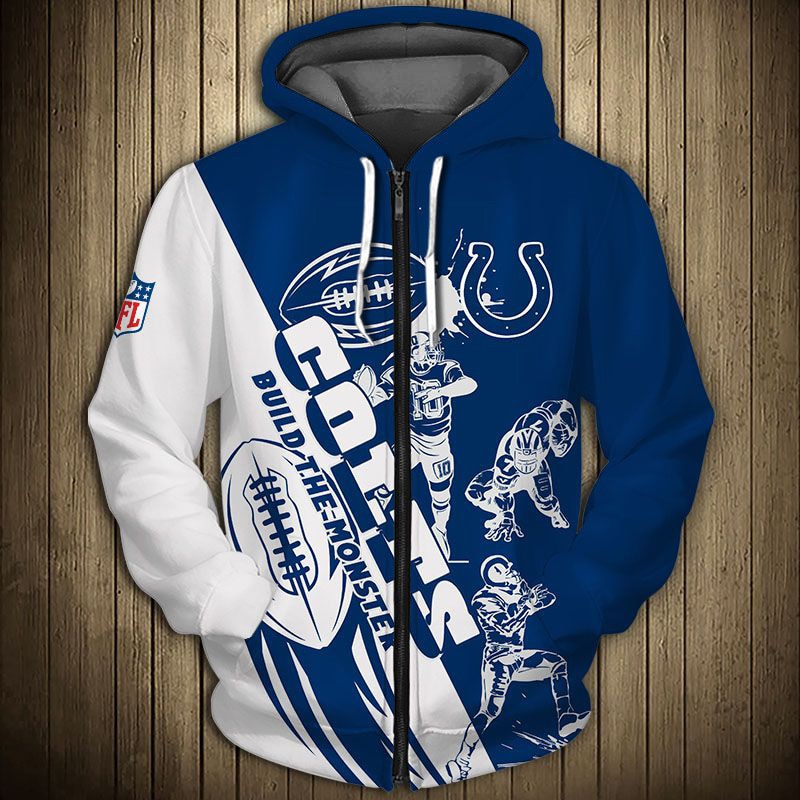 Indianapolis Colts Hoodie 3D Cartoon player cute Sweatshirt