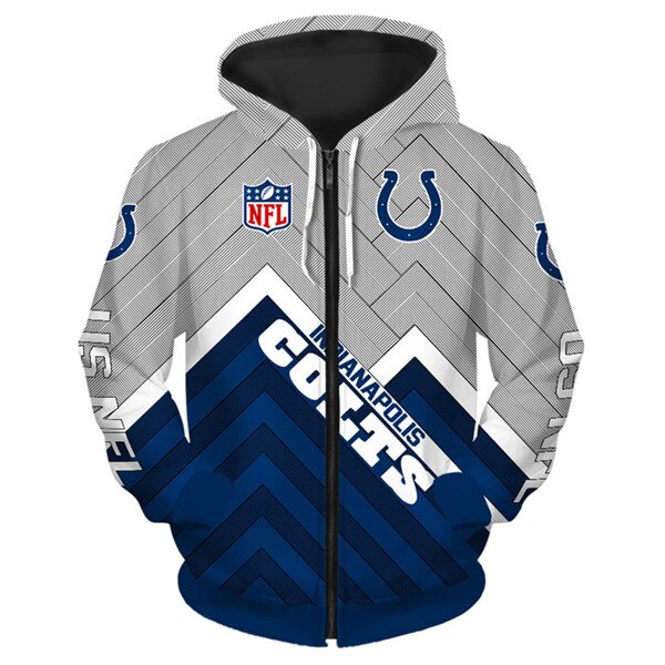 Indianapolis Colts Hoodie 3D cheap Long Sweatshirt Pullover size S-5XL