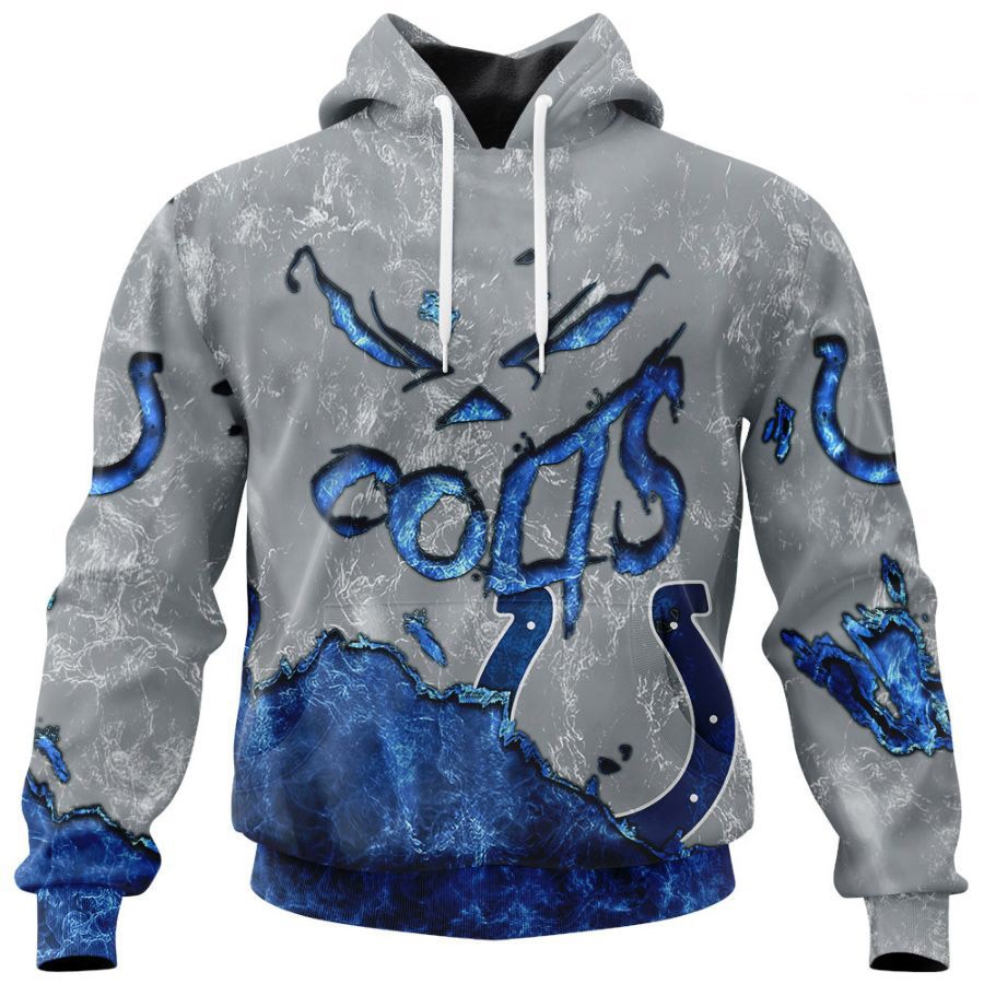 Indianapolis Colts Hoodie 3D devil eyes gift for fans