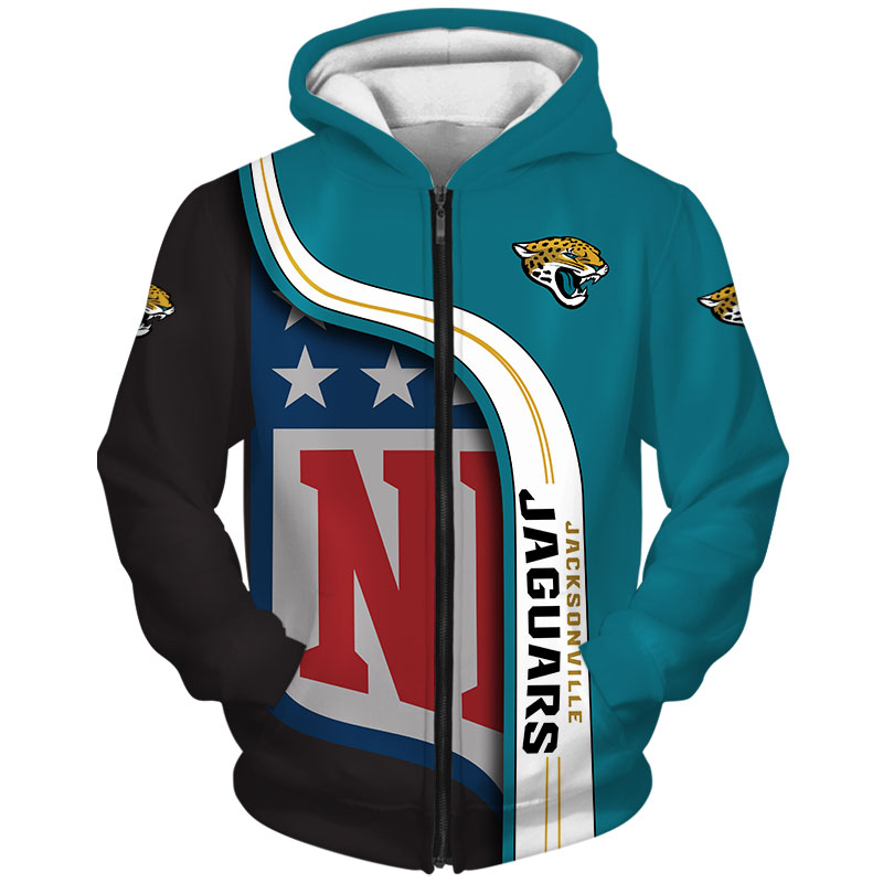 Jacksonville Jaguars 3D Hoodie Pullover Sweatshirt NFL for fans