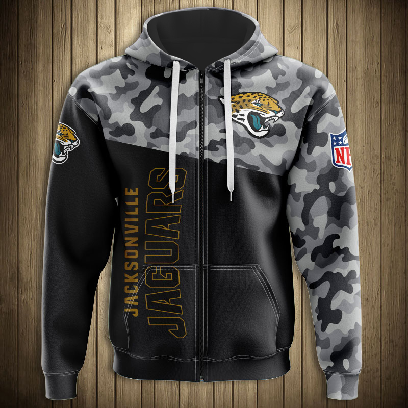 Jacksonville Jaguars Military Hoodies 3D Sweatshirt Long Sleeve New Season