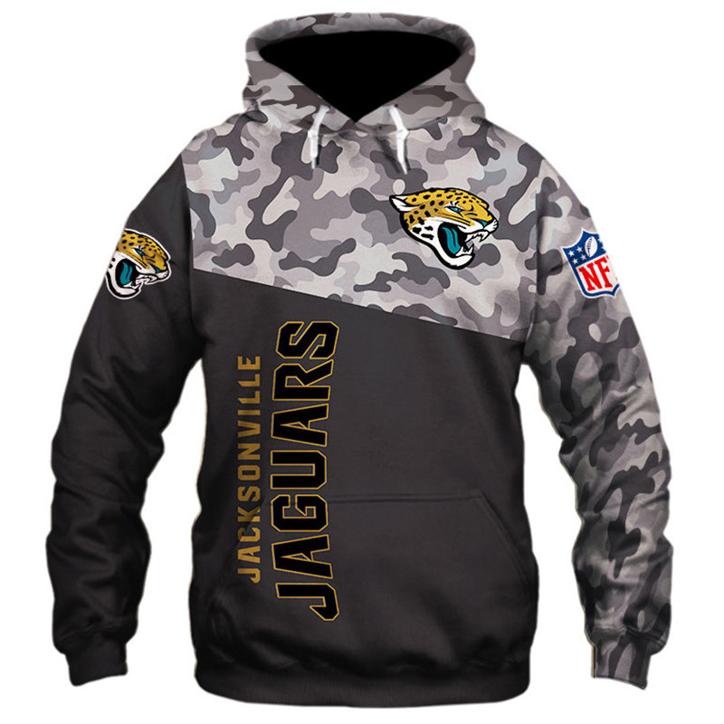Jacksonville Jaguars Military Hoodies 3D Sweatshirt Long Sleeve New Season
