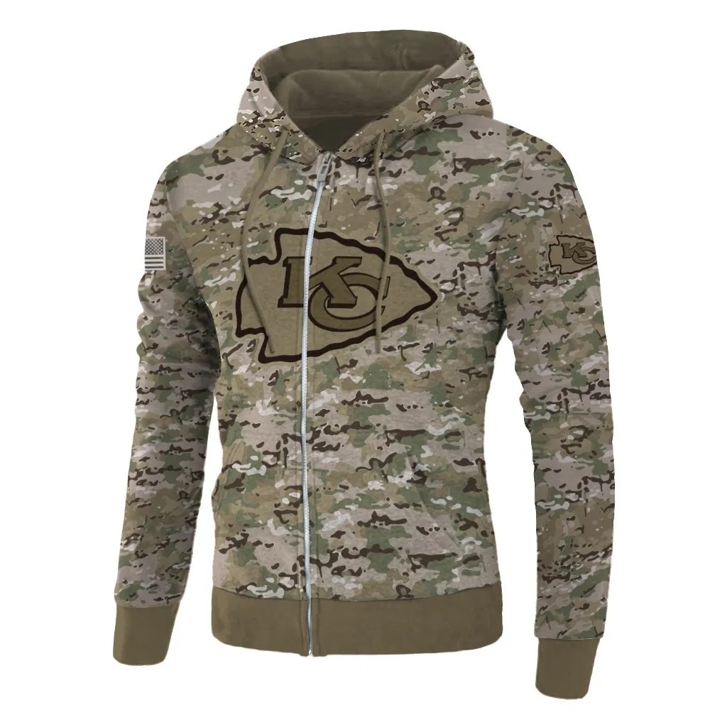 Kansas City Chiefs Hoodie Army graphic Sweatshirt Pullover gift for fans