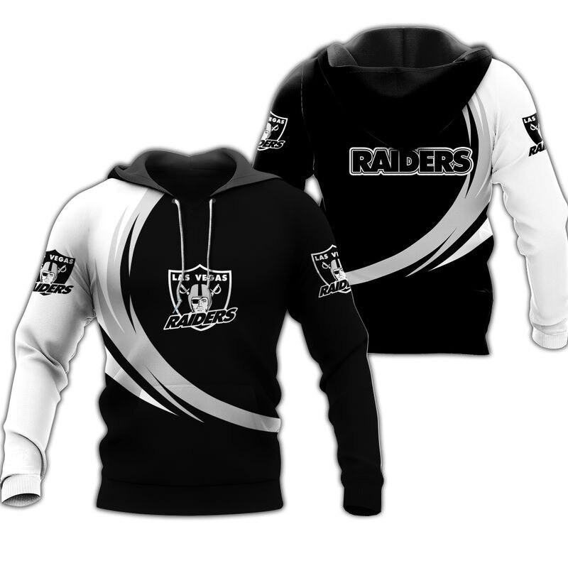 Las Vegas Raiders Hoodie curve graphic gift for men