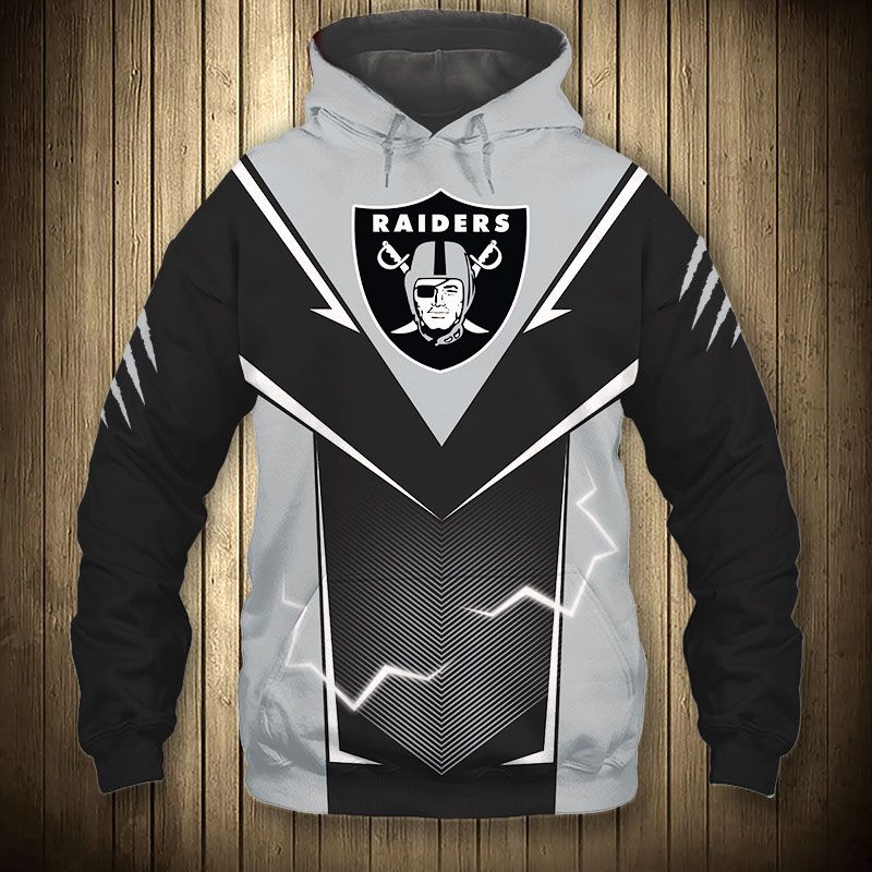 Las Vegas Raiders Hoodie lightning graphic gift for men