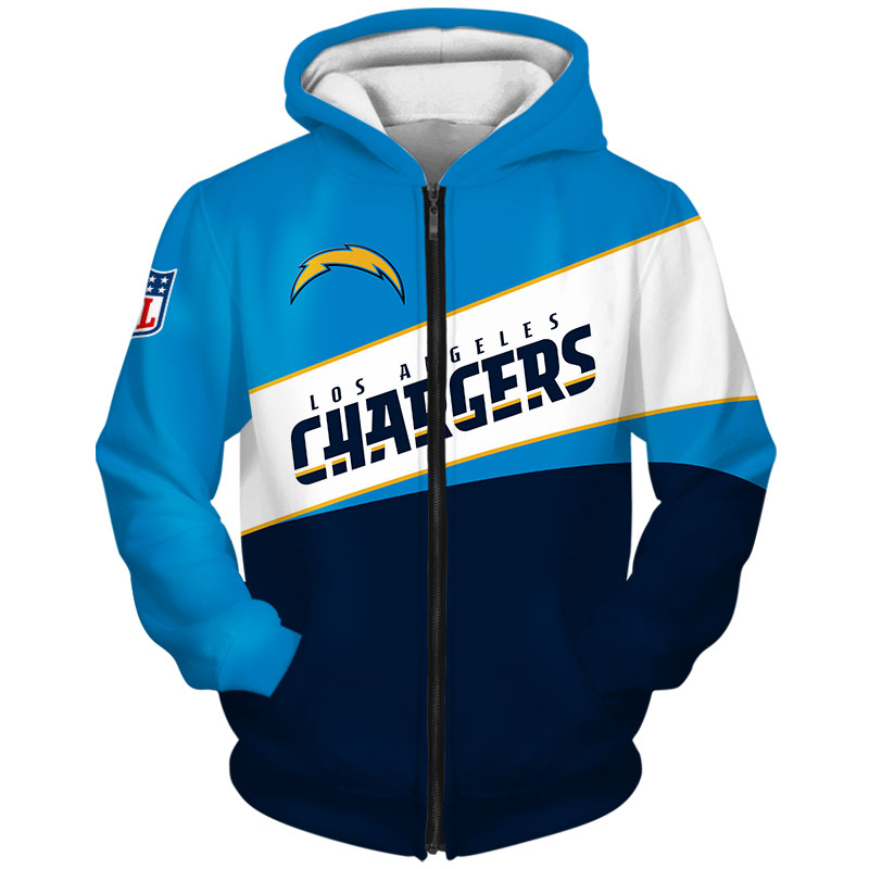 Los Angeles Chargers Hoodie 3D Long Sleeve Pullover new season
