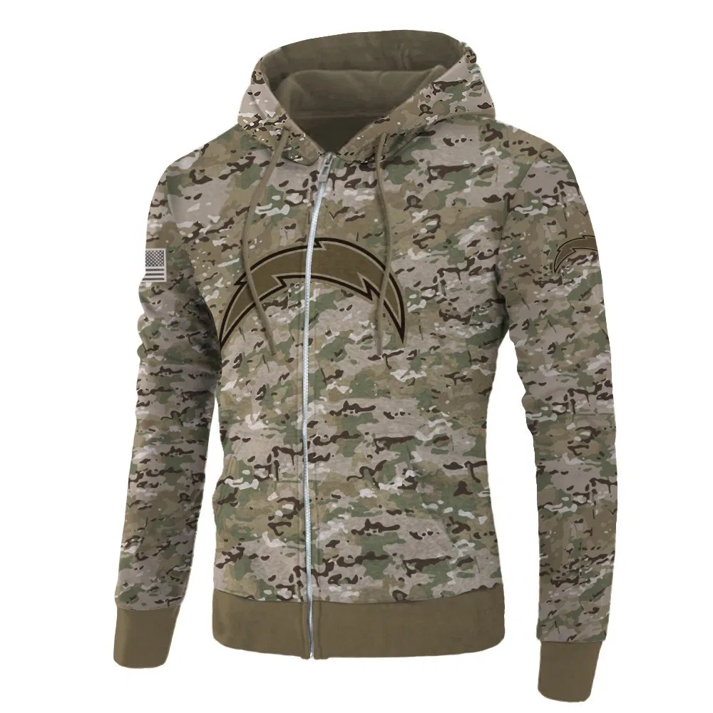 Los Angeles Chargers Hoodie Army graphic Sweatshirt Pullover gift for fans