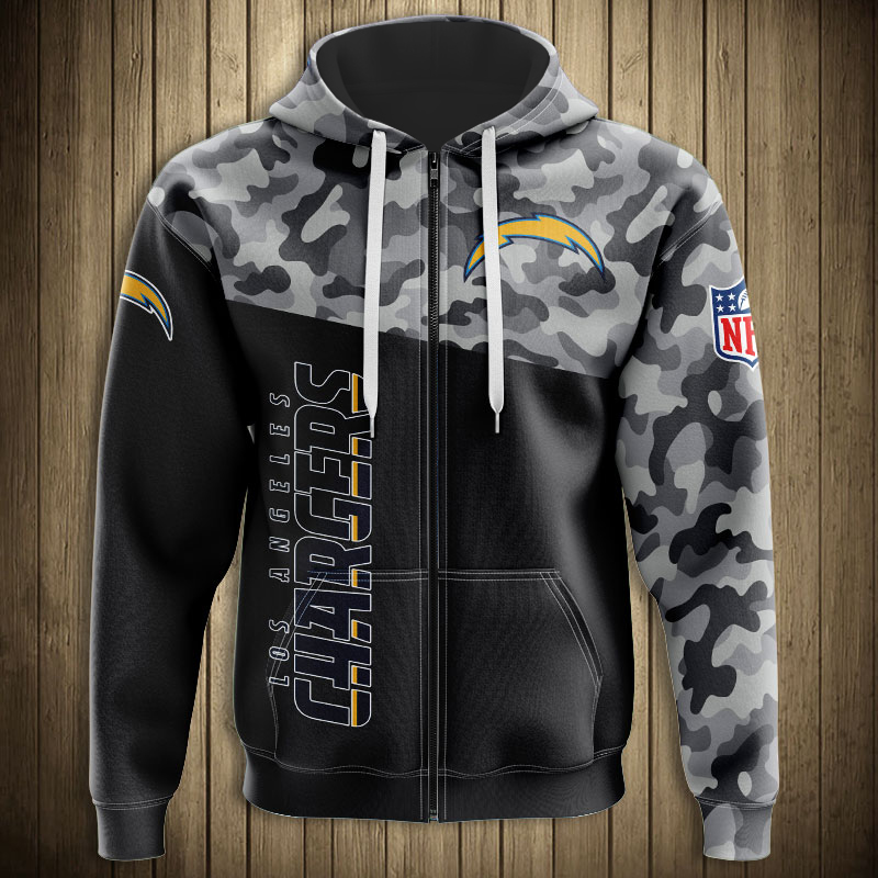 Los Angeles Chargers Military Hoodies 3D Sweatshirt Long Sleeve New Season
