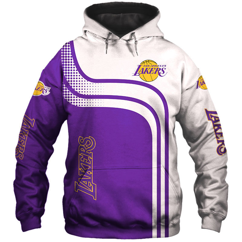 Los Angeles Lakers hoodie 3D cheap basketball Sweatshirt for fans