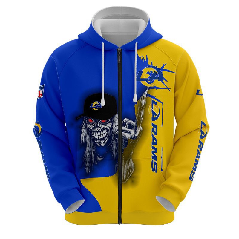 Los Angeles Rams Hoodie ultra death graphic gift for Halloween