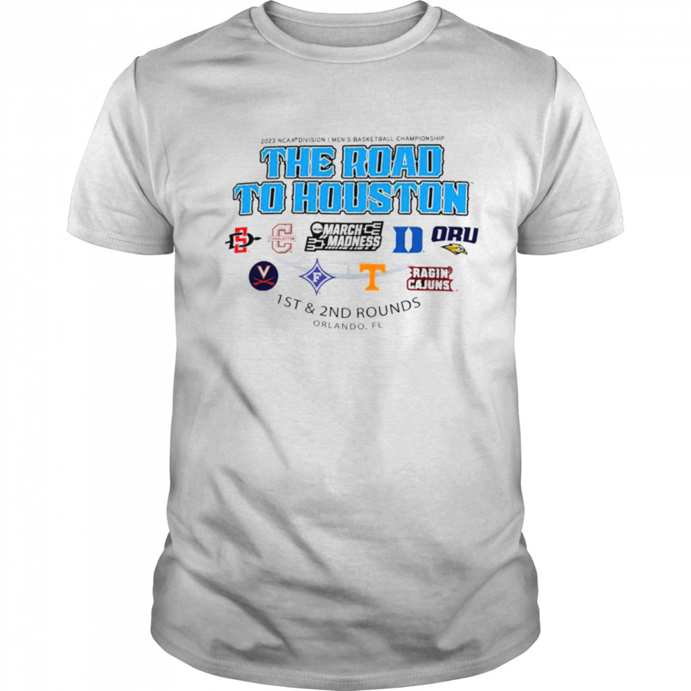 March Madness 2023 NCAA Division I Men’s Basketball Championship the road to Houston Orlando shirt