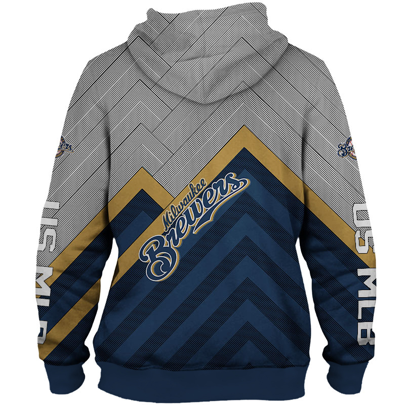 Milwaukee Brewers Hoodie 3D cheap baseball Sweatshirt for fans