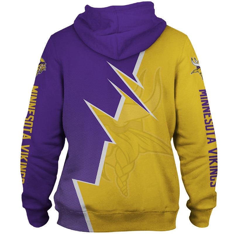 Minnesota Vikings Hoodie Zigzag graphic Sweatshirt gift for fans