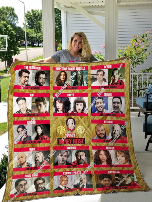 Money Heist Quilt Blanket