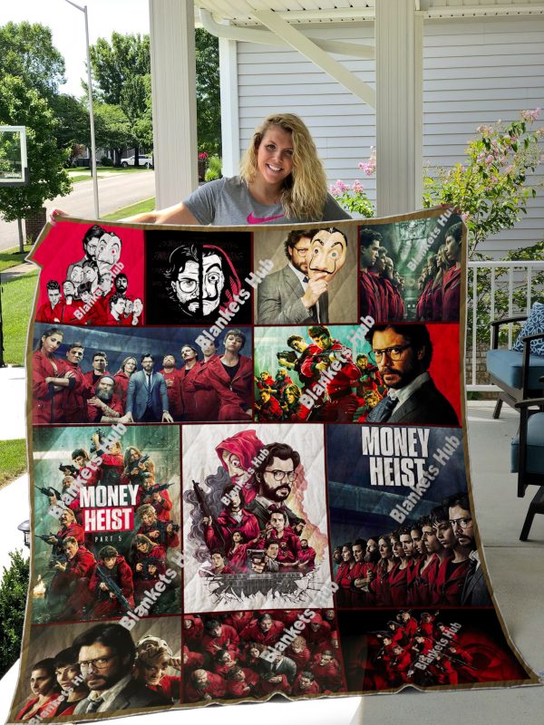 Money Heist Quilt Blanket V2