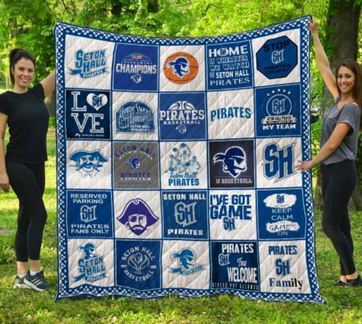 Ncaa Seton Hall Pirates 3D Customized Quilt Blanket