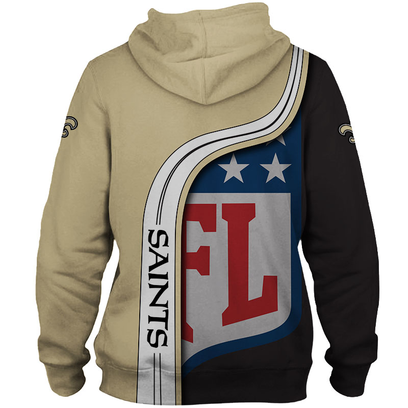 New Orleans Saints 3D Hoodie Pullover Sweatshirt NFL for fans