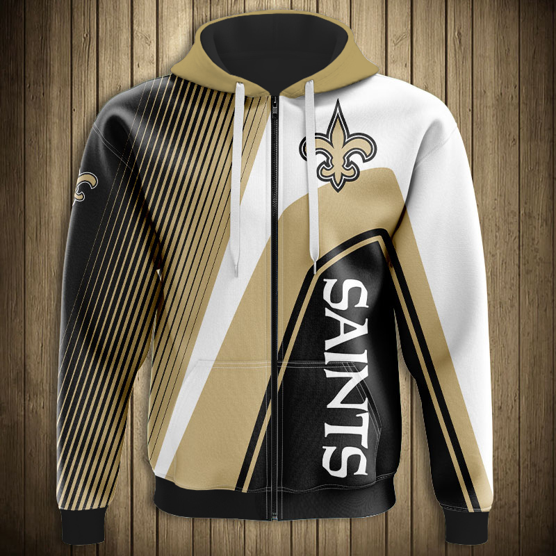 New Orleans Saints 3D Zip Hoodie cheap Sweatshirt Pullover NFL