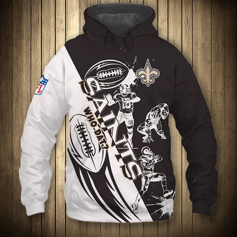 New Orleans Saints Hoodie 3D Cartoon player cute Sweatshirt