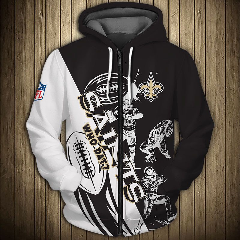 New Orleans Saints Hoodie 3D Cartoon player cute Sweatshirt