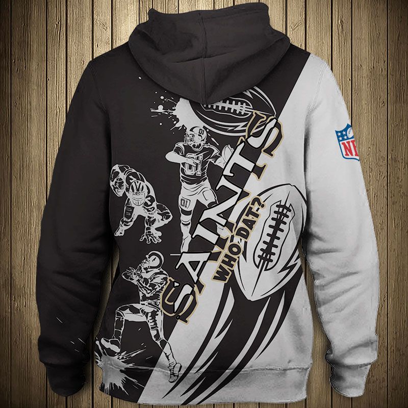 New Orleans Saints Hoodie 3D Cartoon player cute Sweatshirt