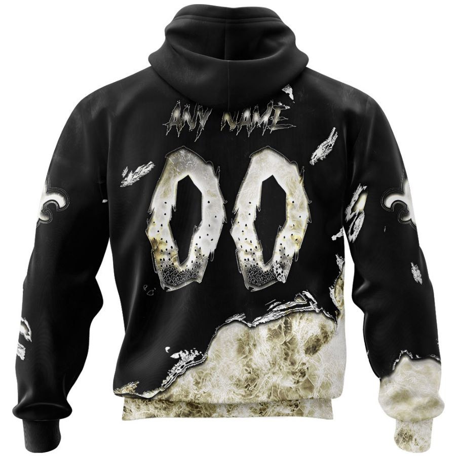 New Orleans Saints Hoodie 3D devil eyes gift for fans
