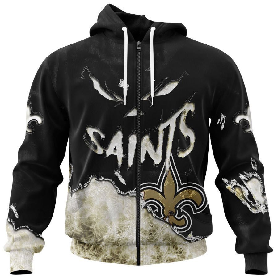 New Orleans Saints Hoodie 3D devil eyes gift for fans