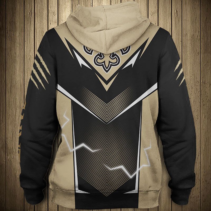 New Orleans Saints Hoodie lightning graphic gift for men