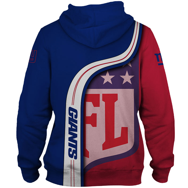 New York Giants 3D Hoodie Pullover Sweatshirt NFL for fans